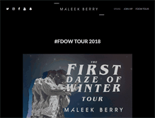 Tablet Screenshot of maleekberry.com